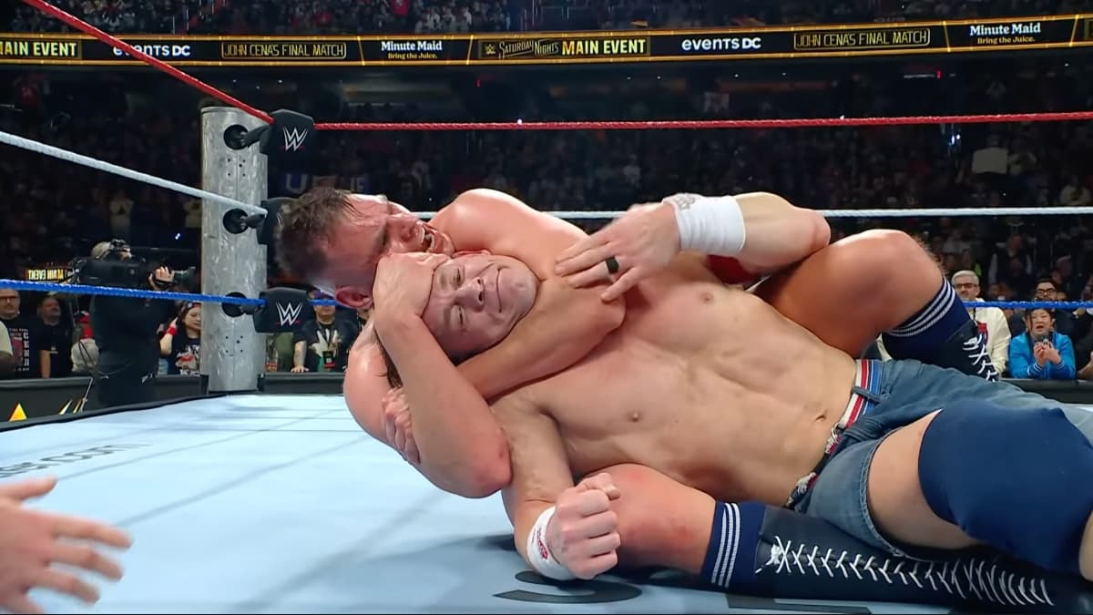 John Cena tapping out to Gunther 