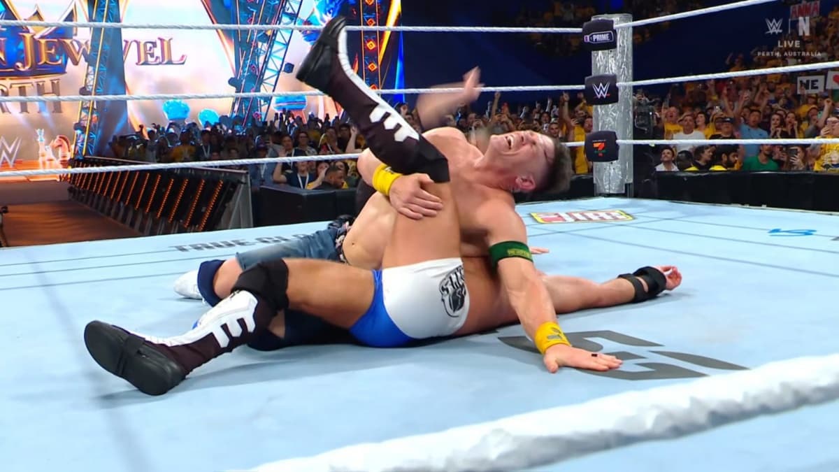 John Cena pinning AJ Styles