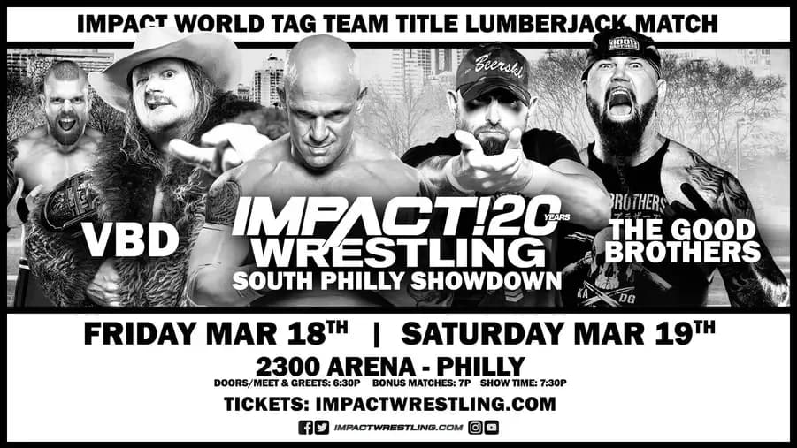 Tag Title lumberjack match TV taping.jpg