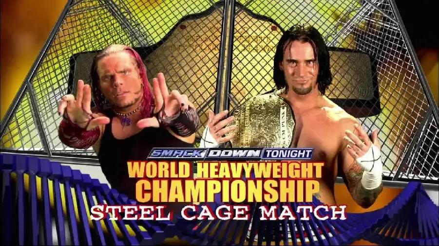 cm punk jeff hardy steel cage smackdown 2009