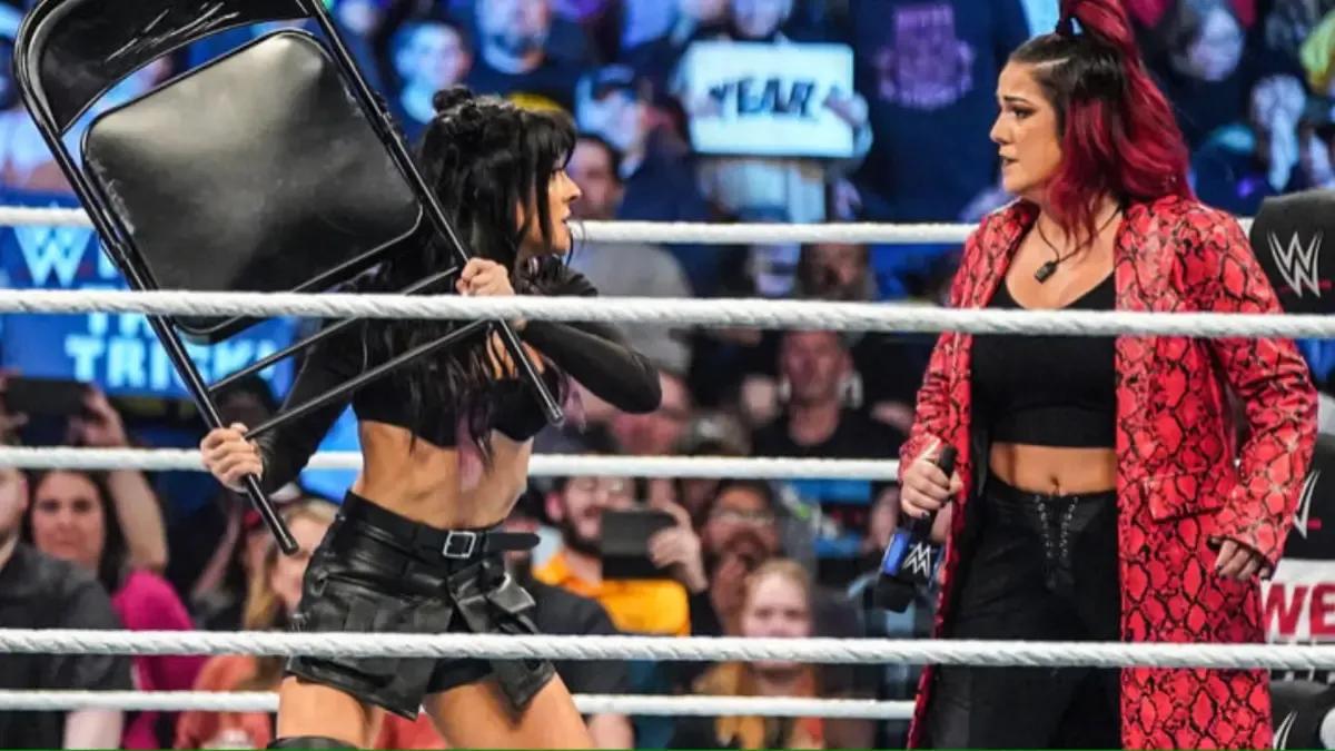 Bayley - Dakota Kai WWE SmackDown February 2024.jpg