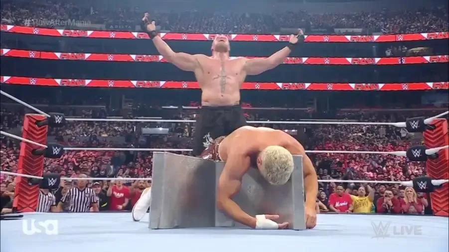 Brock Lesnar Raw after WrestleMania 39.jpg