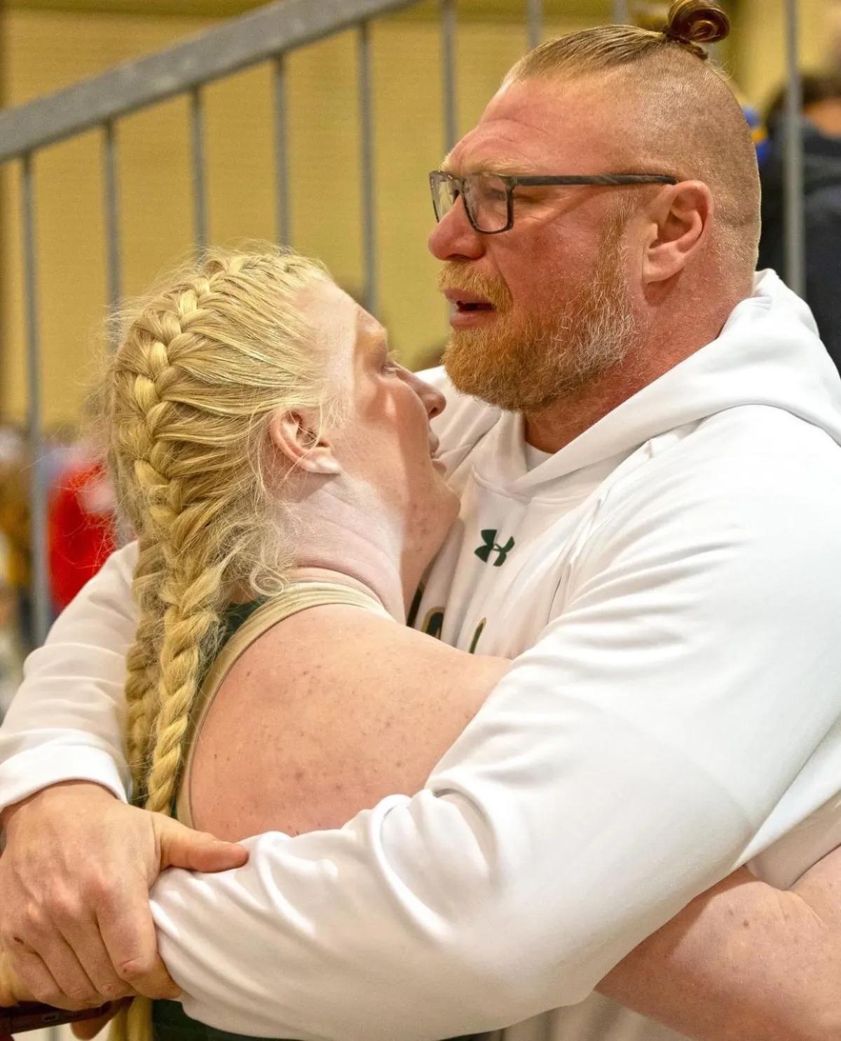 Brock lesnar february 2024 with daughter