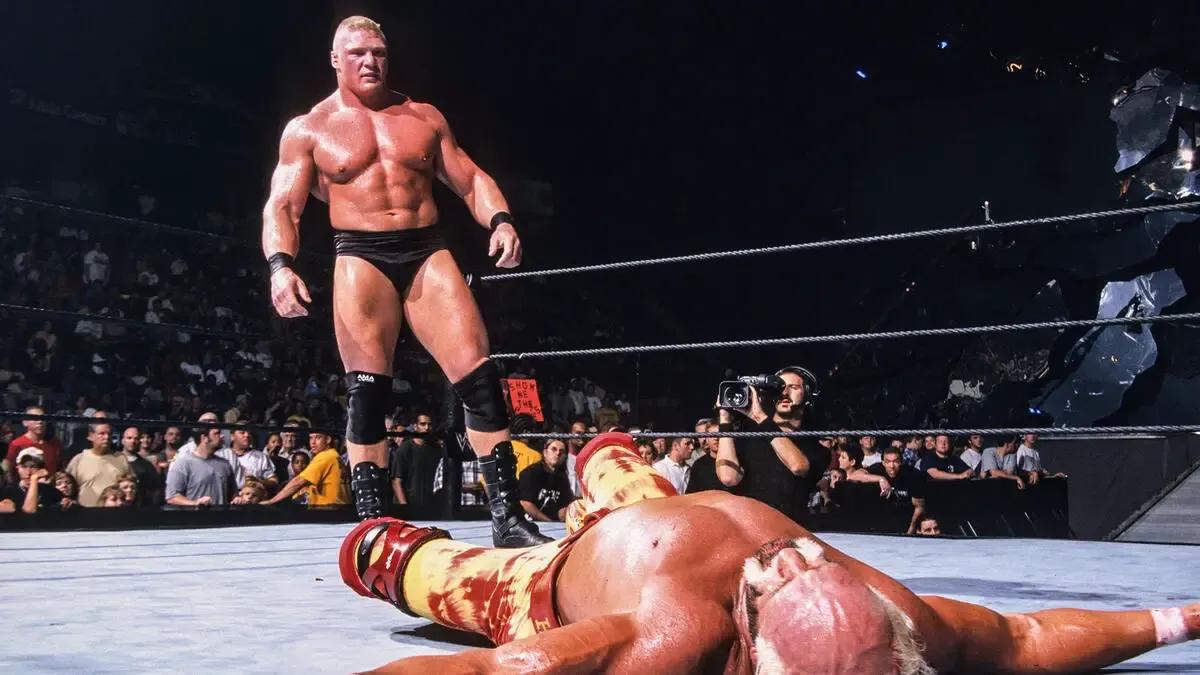 Brock lesnar hulk hogan 2002