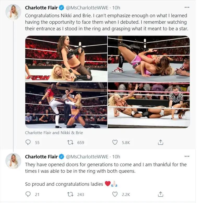 Charlotte Flair tweet