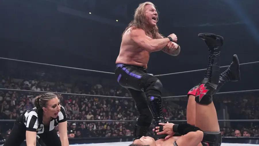 Chris Jericho Cocky Pin Takeshita AEW 2023.jpg