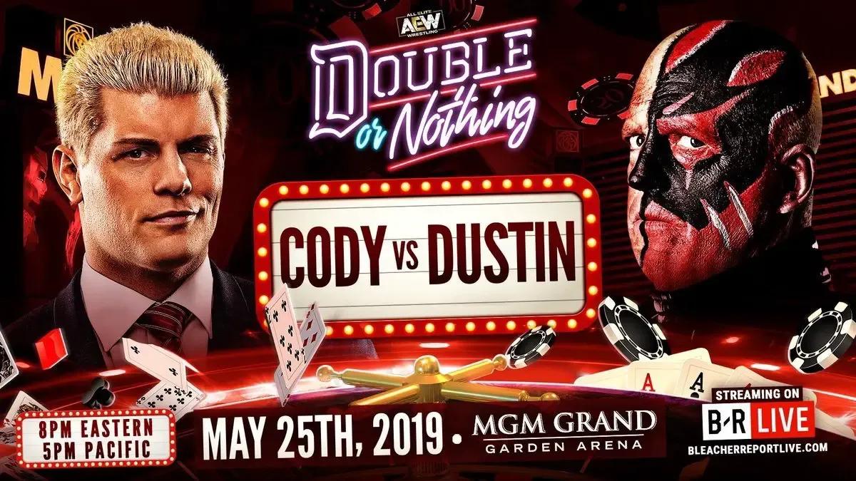 Cody rhodes dustin rhodes double or nothing 2019 graphic