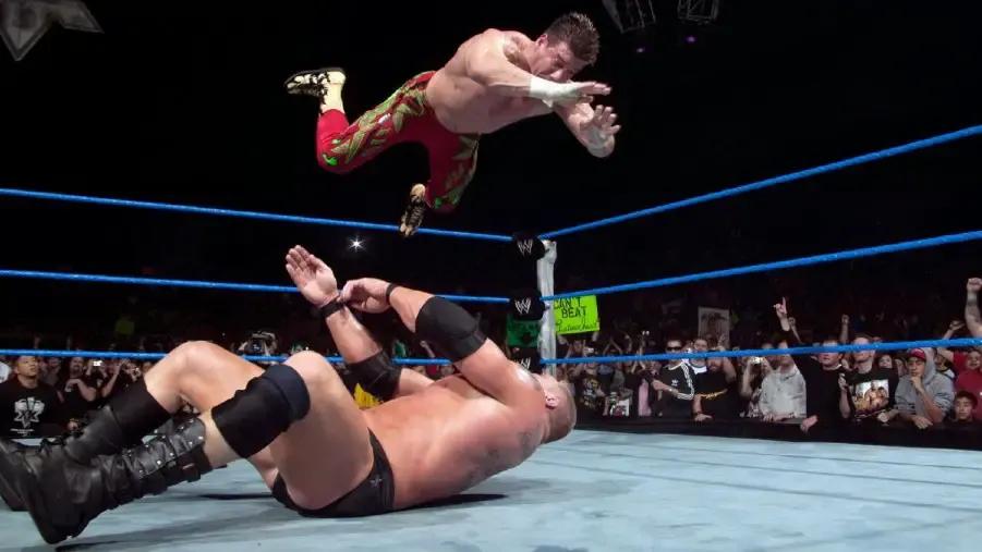 Eddie guerrero frog splash brock lesnar no way out 2004