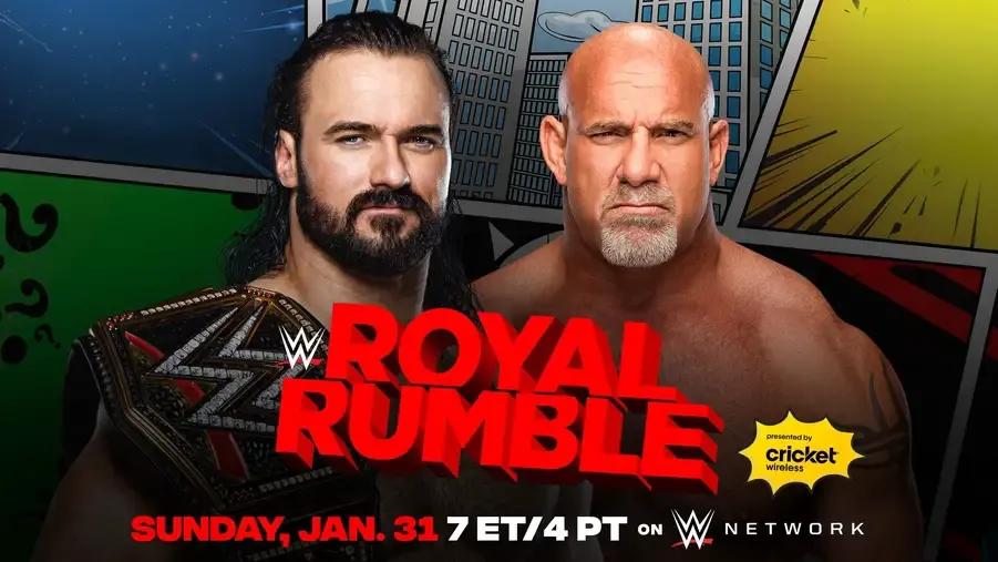 Goldberg Drew McIntyre Royal Rumble 2021 poster.jpg