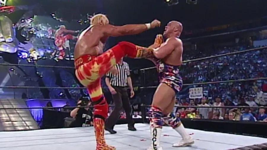 Hulk Hogan- Kurt Angle- WWE 2002.jpg