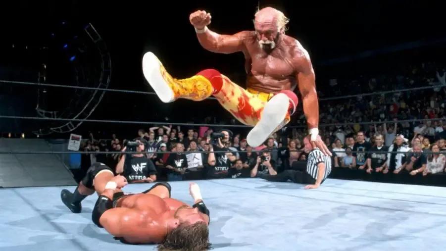 Hulk hogan triple h backlash 2002 leg drop