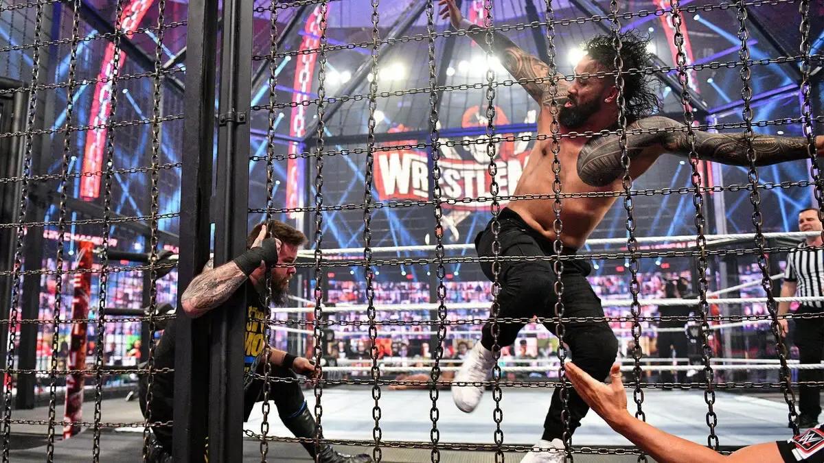 Jey uso superkick elimination chamber 2021