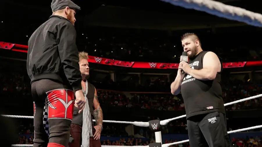 Kevin Owens Sami Zayn Chris Jericho Highlight Reel 2016.jpg