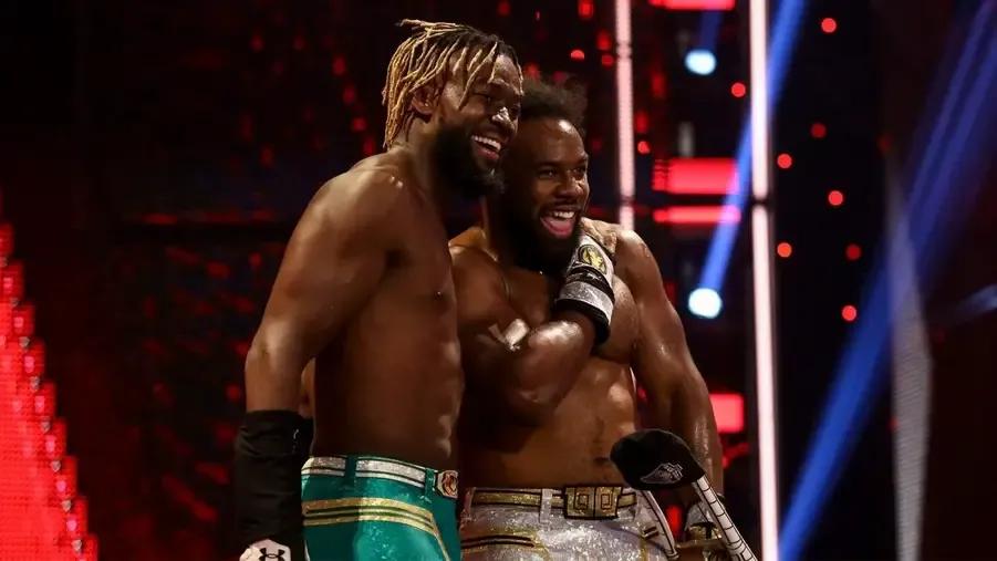 Kofi Kingston- Xavier Woods- The New Day- WWE Raw- July 2021.jpg