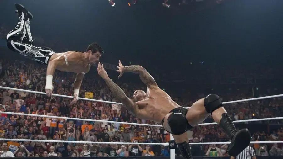 Randy Orton RKO Evan Bourne WWE Raw.jpg