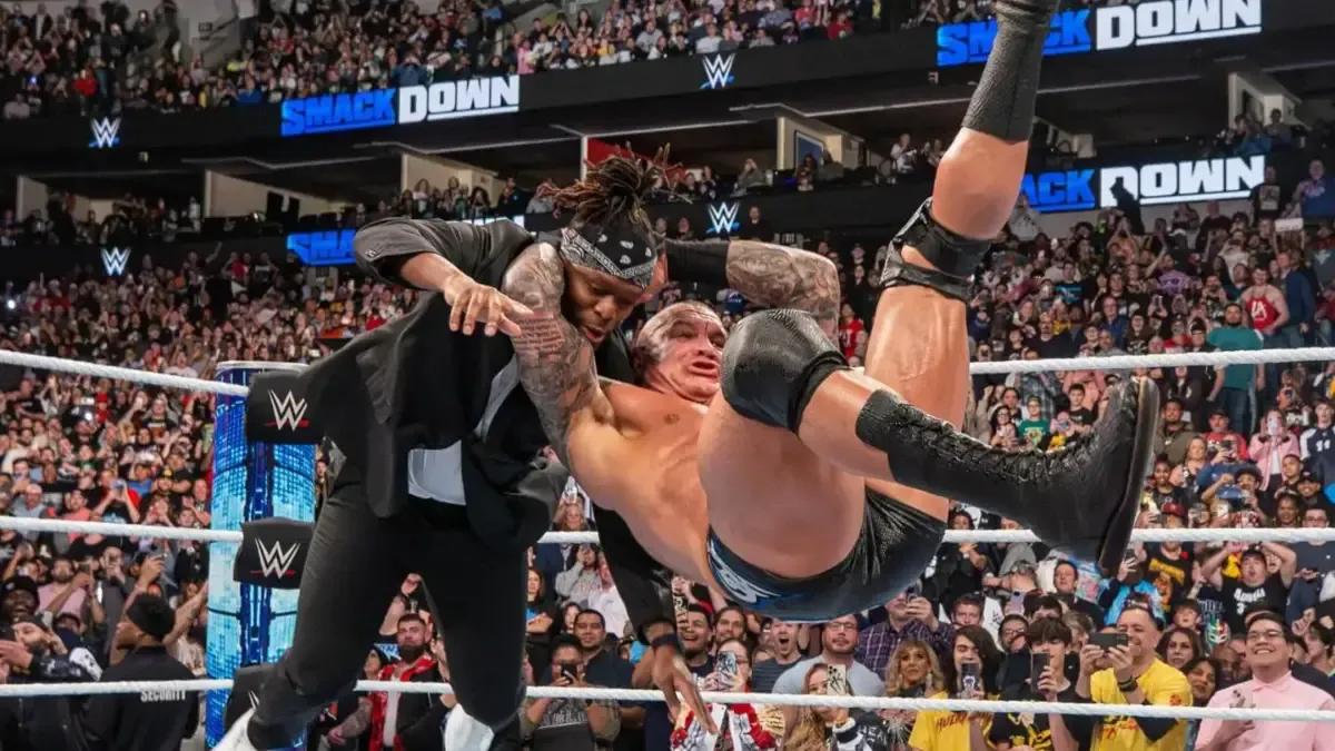 Randy Orton RKOing KSI WWE SmackDown.jpg