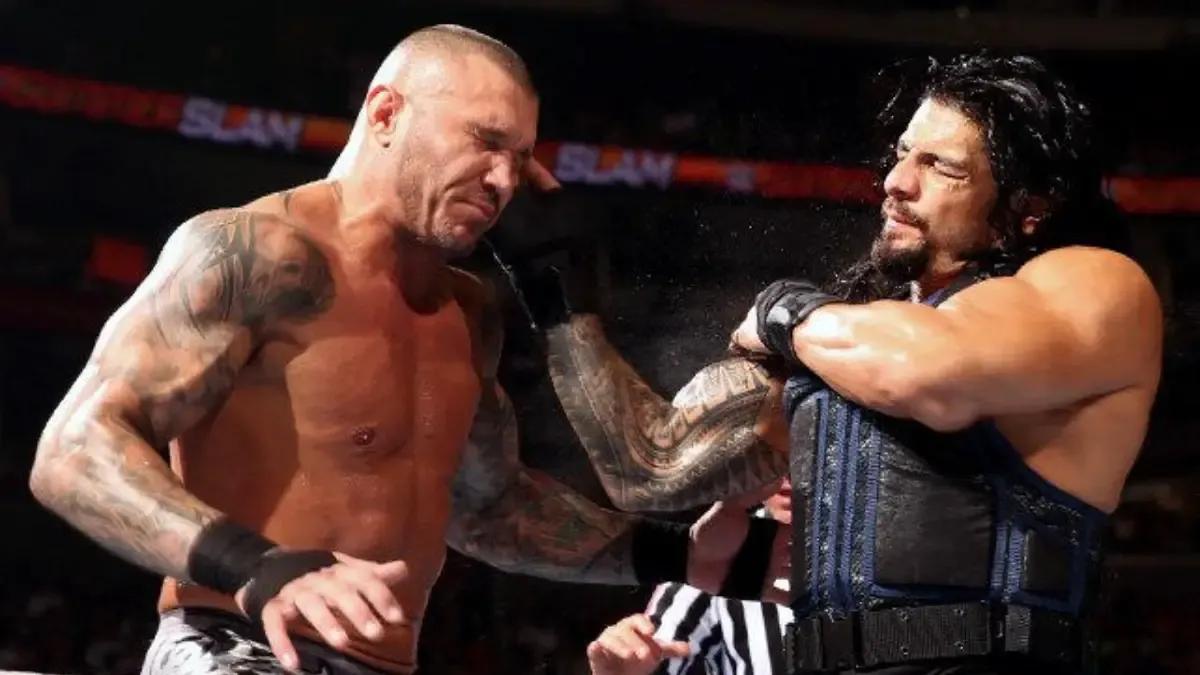 Randy orton roman reigns summerslam 2014