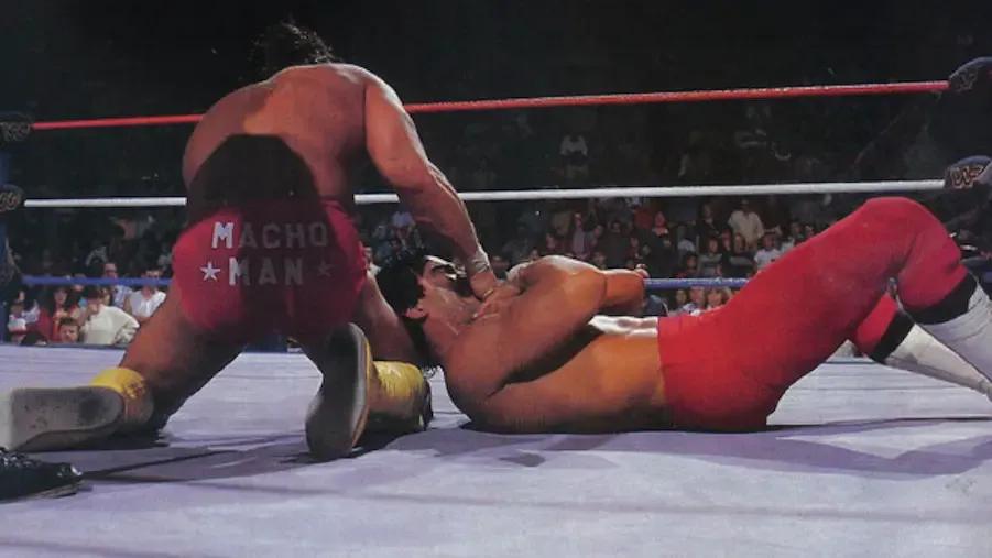 Randy savage ricky steamboat throat