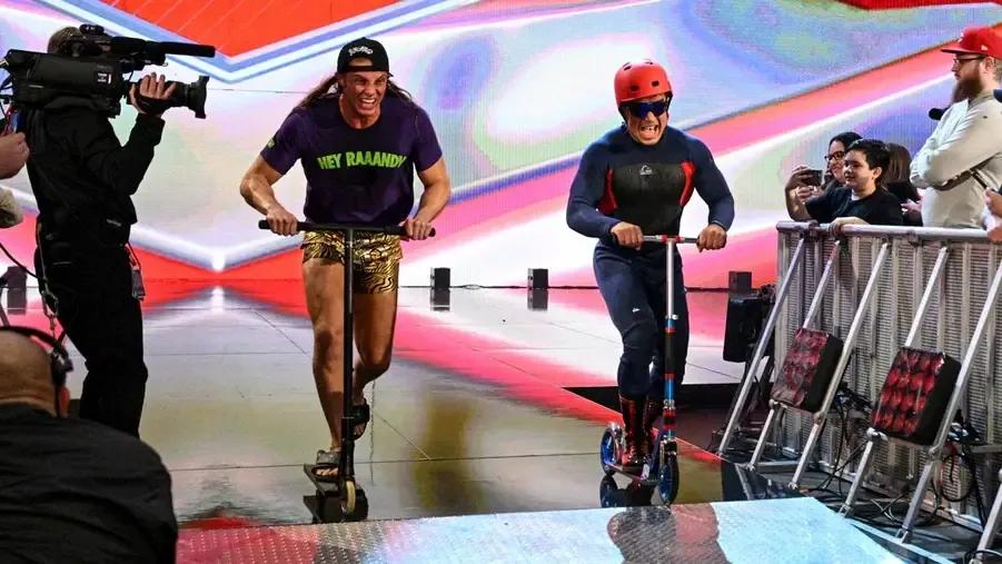 Riddle Chad Gable scooter race.jpg