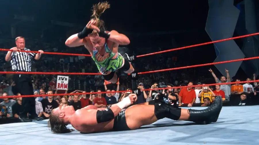 Rob Van Dam Five Star Frog Splash Triple H 2002.jpg