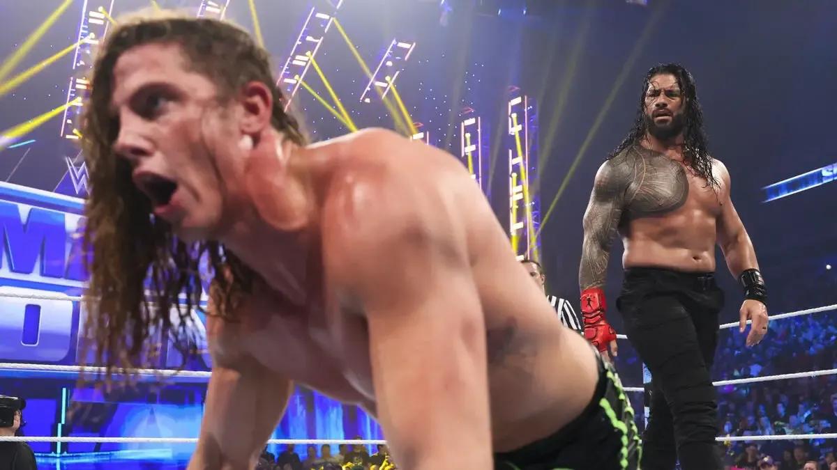 Roman Reigns Matt Riddle June 2022.jpg