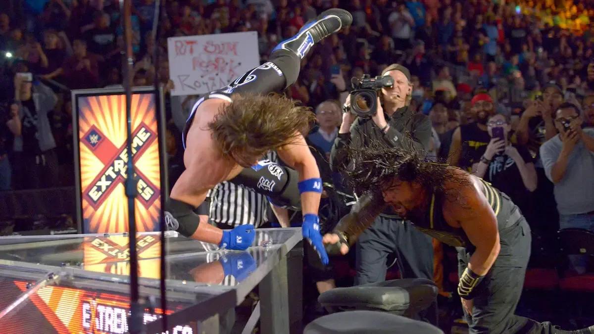 Roman reigns aj styles extreme rules 2016