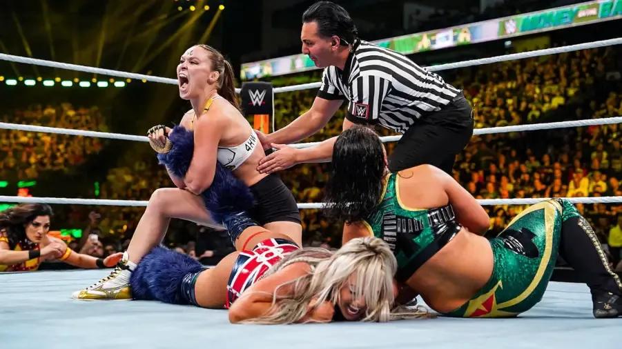 Ronda Rousey ankle lock Liv Morgan Money in the Bank 2023.jpg