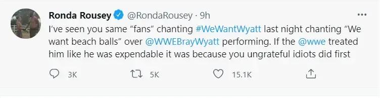 Ronda tweet