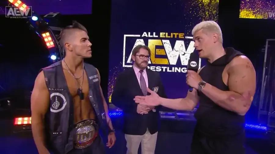 Sammy Guevara- Cody Rhodes- AEW Dynamite December 2021.png