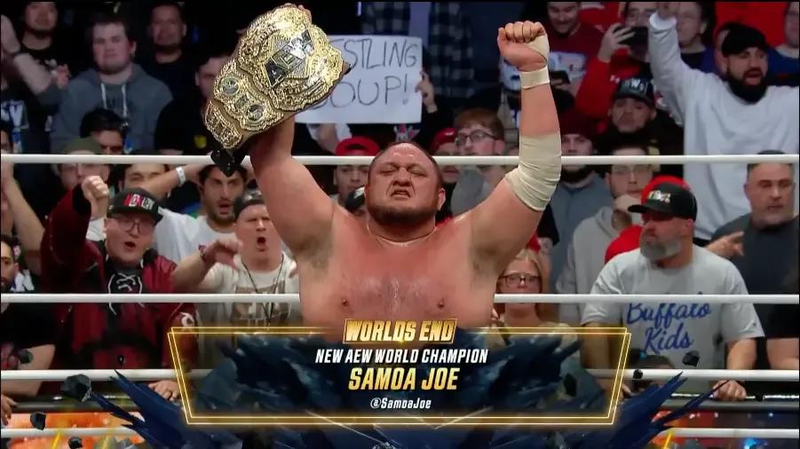 Samoa Joe AEW World Champions Worlds End.jpg