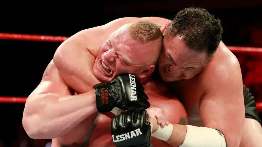 Samoa joe brock lesnar great balls of fire