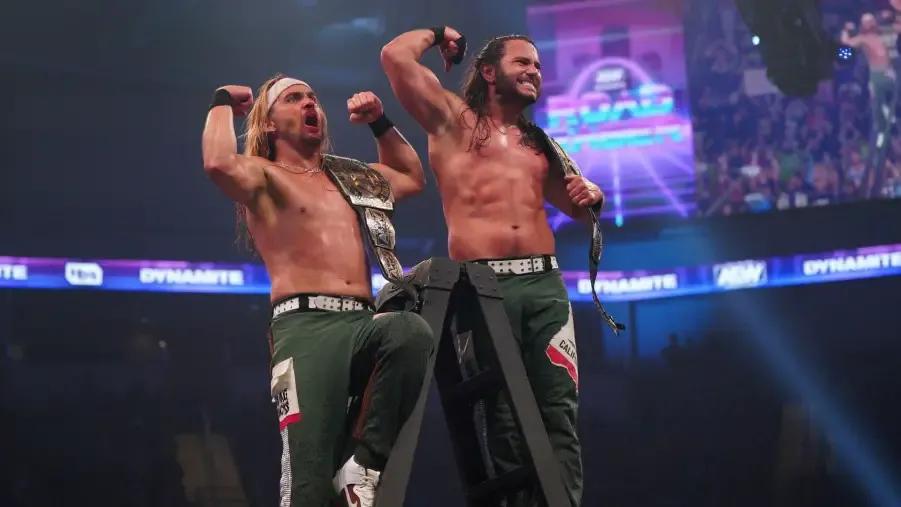 The Young  Bucks Ladder AEW Road Rager.jpg