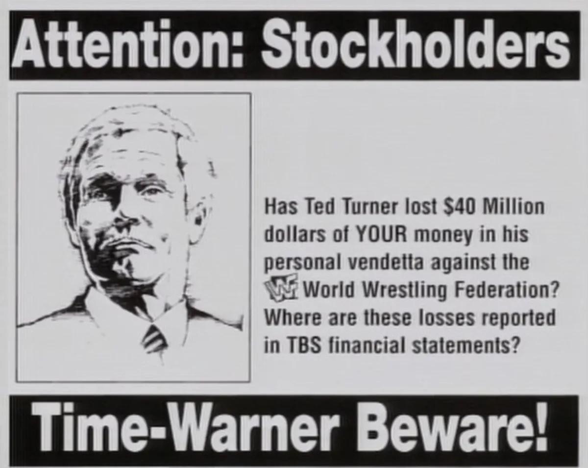 Time warner beware wwe ad