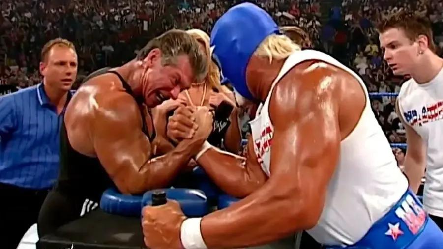 Vince McMahon- Hulk Hogan- Mr America- WWE 2003.jpg