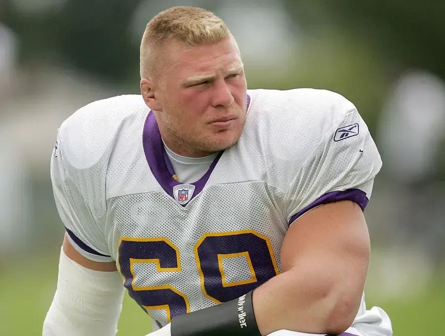 Wwe brock lesnar with the minnesota vikings